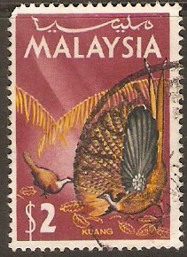 Malaysia 1965 $2 Birds Series. SG25.